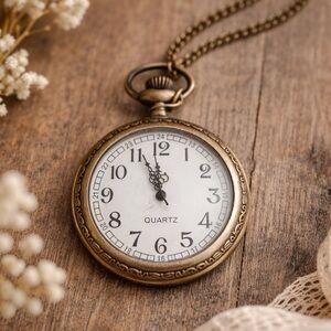 Vintage Style Quartz Pocket Watch #546
